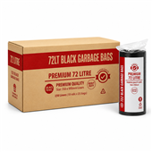 Austar Garbage Bag 72L Star Seal Black 50 Roll 10CTN