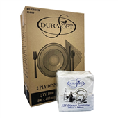 Durasoft Napkin Dinner White 2Ply 125Pk 8Ctn