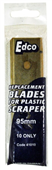 Edco Blades to Suit Plastic Scraper 95mm 10Pack