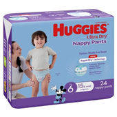 Huggies Nappy Pant Ultra Dry Junior Boy 24PK