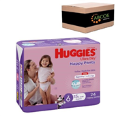 Huggies Nappy Pant Ultra Dry Junior Girl 24PK 3CTN