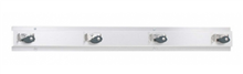 Mop  Broom Holder x4 Stainless Steel