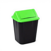 NAB Bin Swing Top Waste Separation 32L Green