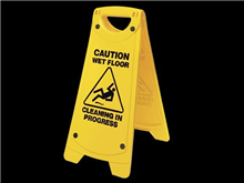 Oates A Frame Caution Wet Floor Sign Yellow