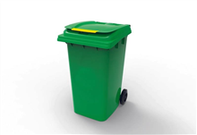 Oates Bin Wheelie 240L Green