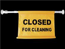 Oates Telescopic Door Caution Sign