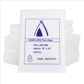 Poly Bag 16x10 405x255mm 35m 100Ctn