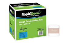 Rapid Clean Toilet Paper Roll Image Deluxe 2Ply 700Sh 48CTN 77525