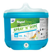 RapidClean Spray N Wipe 15L  Antibacterial Glass  Multi Purpose Cleaner