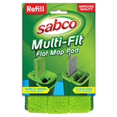 Sabco MultiFit Flat Mop Pad Refil