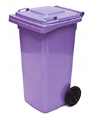 Sulo 120 Litre Bin Purple  Unassembled