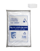 Tailored Garbage Bag Heavy Duty 120L Frosty Clear 50 Pack 4 Carton