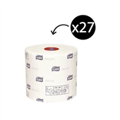 Tork Toilet Paper Roll Mid Size 2Ply T6 100m 27CTN
