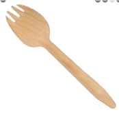 Wooden Sporks Brown 100PK